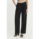 Hlače Calvin Klein Jeans ženske, črna barva, J20J223917 - črna. Lahkotne hlače iz kolekcije Calvin Klein Jeans izdelane iz enobarvne tkanine. Model iz zračne tkanine z visoko vsebnostjo viskoze.