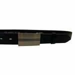 Penny Belts Moški usnjeni pas pasu 35-020-8PS-60 črn (Dolžina traku 100 cm)