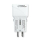 Polnilec / adapter USB-A / USB-C, mednarodni, 20 W