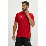 Športna polo majica adidas Performance Entrada 22 rdeča barva, H57489 - rdeča. Športna polo majica iz kolekcije adidas Performance. Model izdelan iz materiala, ki odvaja vlago.