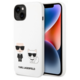 Karl Lagerfeld Choupette ovitek za iPhone 14 Plus, silikonski, bel (KLHCP14MSSKCW)