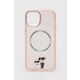 Karl Lagerfeld iphone 14 6,1" hardcase roza/pink iconic karl&amp;choupette magsafe