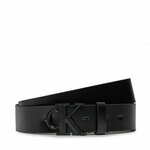 Moški pas Calvin Klein Jeans Ro Mono Plaque Lthr Belt 35Mm K50K511831 Črna