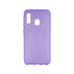 Chameleon Samsung Galaxy A20e - Gumiran ovitek (TPU) - vijolično-prosojen CS-Type