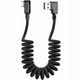 Mcdodo MCDODO LEPILO KOTNI KABEL 90 ° LED VZMET USB TYPE-C 1.8M ČRNA CA-7310