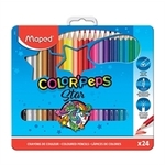 WEBHIDDENBRAND Barvice Maped Color'Peps Kovinska škatla 24 barv