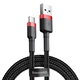 USB-C PODATKOVNI KABEL BASEUS QC3.0 3A 1M BLACK/RED