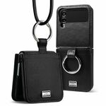 OVITEK ZA SAMSUNG GALAXY Z FLIP 4 RINGKE SIGNATURE FOLIO BLACK