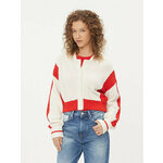 Tommy Jeans Pletena jopica Archive DW0DW15856 Écru Regular Fit