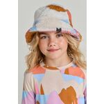 Otroški klobuk Reima Piletys roza barva - roza. Otroški klobuk iz kolekcije Reima. Model z ozkim robom, izdelan iz vzorčastega materiala.