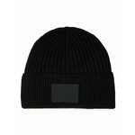 Calvin Klein Kapa Tonal Rubber Patch Beanie K50K511291 Črna