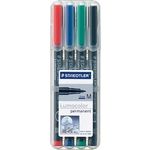 Staedtler permanentni flomaster Lumocolor M 317/4, 4 kosi