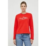 Tommy Hilfiger Majice rdeča M SCRIPT C-NK LS