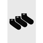 Nogavice adidas Performance 6-pack črna barva - črna. Kratke nogavice iz kolekcije adidas Performance. Model izdelan iz elastičnega materiala. V kompletu je šest parov.
