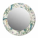 tulup.si Tiskano okroglo ogledalo Akvarelni cvetovi fi 70 cm