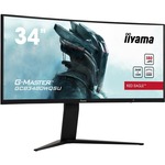 Iiyama G-Master Red Eagle GCB3480WQSU-B1 monitor, VA, 34", 21:9, 3440x1440, 100Hz, HDMI, 2x DisplayPort, USB