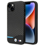 Bmw ovitek bmhcp14m22nbck iphone 14 plus 6.7; črn/črn leather carbon