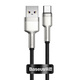 BASEUS Kabel USB na USB-C Baseus Cafule, 66 W, 0,25 m (črn)