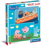 Clementoni - Puzzle 2x20 Prasiatko Peppa