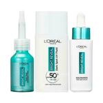 L'Oréal Paris Bright Reveal Niacinamide Dark Spot Serum Set serum za obraz 30 ml + piling 25 ml + dnevna krema za obraz 50 ml za ženske