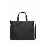 Calvin Klein Jeans Ročna torba Minimal Monogram Slim Tote26 K60K611552 Črna