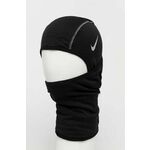 Podkapa Nike črna barva - črna. Balaklava iz kolekcije Nike. Model iz materiala, ki ščiti pred mrazom in vetrom.