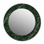 tulup.si Tiskano okroglo ogledalo Zeleni marmor fi 90 cm