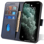 Onasi Wallet ovitek za Galaxy A33 5G A336, preklopni, usnjen, moder