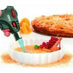 Gefu Pieczenie črna Pekač za desertno pecivo ZA Creme Brulee in 4 sklede