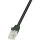 LogiLink KABEL PATCH UTP Cat 6 5,00m RJ45 1Gbit - črn (CP2073U)