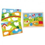 Hape Toys Puzzle sončna dežela 3 v 1