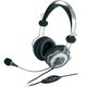 Genius HS-04SU slušalke, 3.5 mm, srebrna/črna, 112dB/mW, mikrofon
