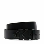 Ženski pas Calvin Klein Jeans Round Mono Pl Lthr Belt 30Mm K60K611490 Črna