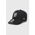 47brand kapa MLB Detroit Tigers - črna. Kapa s šiltom vrste baseball iz kolekcije 47brand. Model izdelan iz enobarvne tkanine.