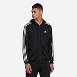 Bluza adidas Originals Adicolor moška, - črna. Mikica s kapuco iz kolekcije adidas Originals. Model z zapenjanjem na zadrgo izdelan iz tanke, elastične pletenine.