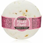 Beauty Jar Flower Power šumeča kopalna kroglica z vonjem vrtnic 150 g