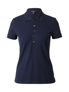 Lauren Ralph Lauren t-shirt - mornarsko modra. T-shirt iz kolekcije Lauren Ralph Lauren. Model izdelan iz tanke