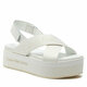 Sandali Calvin Klein Jeans Flatform Sandal Sling In Mr YW0YW01362 Off White YBR
