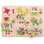 Bigjigs Toys Obrázkové počítacie puzzle