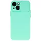 Onasi Lens Cover ovitek za iPhone 13 6.1, silikonski, Mint