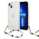 Guess GUHCP13MKPSWH iPhone 13 6,1" prozoren trdi ovitek White Pearl