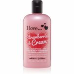 I love... Strawberries &amp; Cream krema za prhanje in kopanje 500 ml