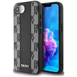 Ovitek DKNY Case Leather Checkered Mono Pattern MagSafe for iPhone 16e black (DKHMPSE4PCPVSLK)