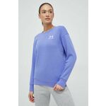 Under Armour Pulover Essential Fleece Crew-BLU SM