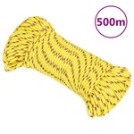 vidaXL Vrv za čoln rumena 4 mm 500 m polipropilen