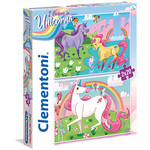 WEBHIDDENBRAND Sestavljanka Supercolor Unicorn/2x20 kosov