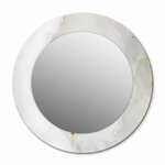 tulup.si Tiskano okroglo ogledalo Sijoči marmor fi 90 cm