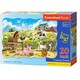 WEBHIDDENBRAND CASTORLAND Puzzle Živali na kmetiji MAXI 20 kosov