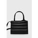 Torbica Calvin Klein črna barva, K60K612116 - črna. Majhna torbica iz kolekcije Calvin Klein. Model na zapenjanje, izdelan iz ekološkega usnja.