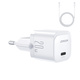 Joyroom JR-TCF02 polnilnik USB-C 20W + kabel USB-C, bela